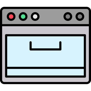 Web tarayıcı simgesi vektör illüstrasyonu