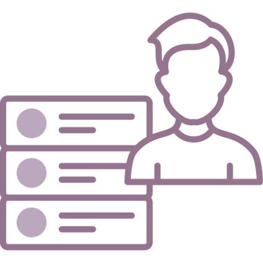 iş simgesi vektör illüstrasyonu