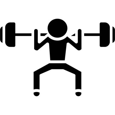 spor salonu ve spor yaşam tarzı ikonu, vektör illüstrasyon tasarımı