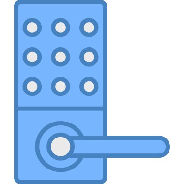 Kapı. Web simgesi basit illüstrasyon