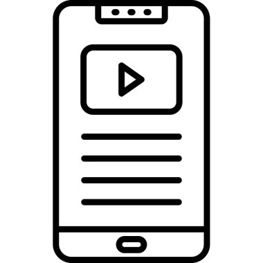 çalma düğmesi simgesi olan akıllı telefon, özet biçimi