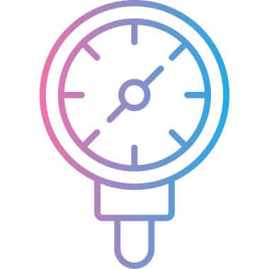 Kronometre simgesi, vektör illüstrasyonu