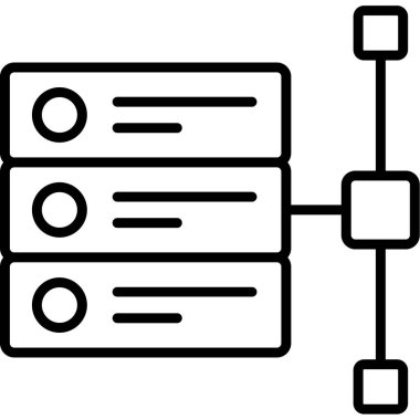 ağ veri paylaşım simgesi