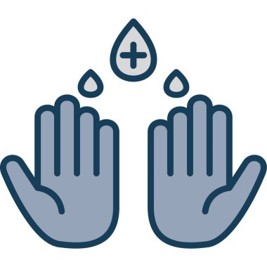 Su damlası. Web simgesi vektör illüstrasyonu