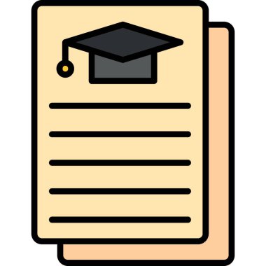 kapsül diploma eğitim simgesi