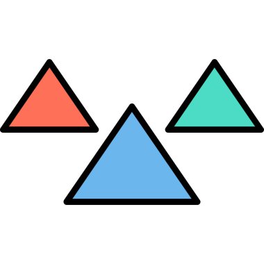 Beyaz arkaplanda izole edilmiş dağ simgesi vektörü, senin şeffaf işaretin