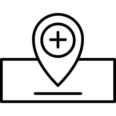 konum simgesi vektör illüstrasyonu