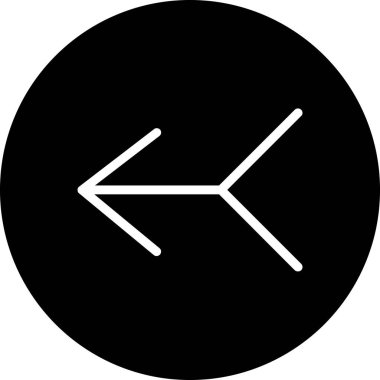 Arkaplanda yalıtılmış ok simgesi