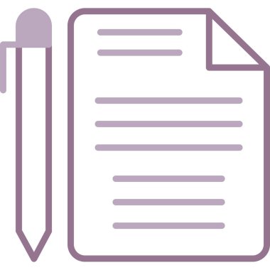 Belge simgesinin vektör illüstrasyonu