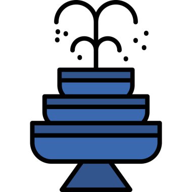 Çiçek. Web simgesi basit illüstrasyon