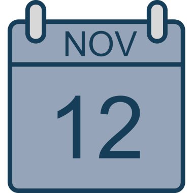 Takvim çizgi simge vektör çizim