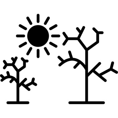 Güneş Simgesi Vektör illüstrasyonu