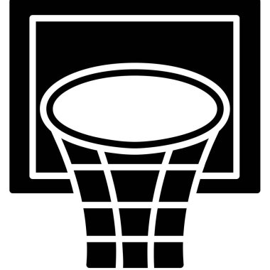 Basketbol topu simgesi dış hatlar biçiminde