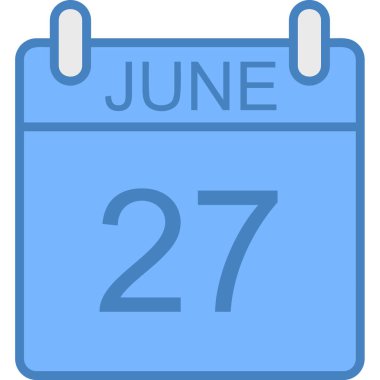 Takvim simgesi tasarımı, vektör illüstrasyonu