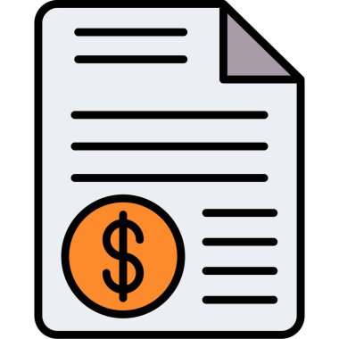 Dolar. Web simgesi basit illüstrasyon