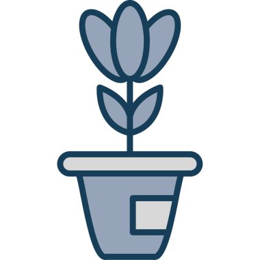 Kaktüs. Web simgesi basit illüstrasyon