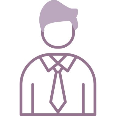 İş adamı simgesi vektör illüstrasyonu