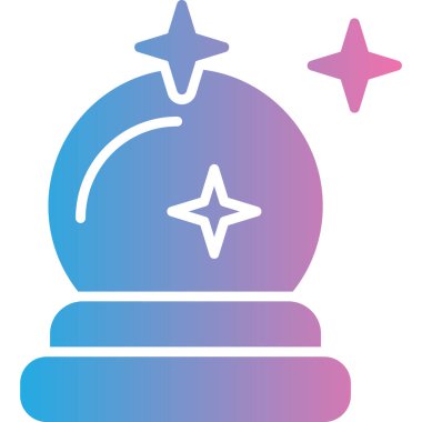 Sihirli ikonun vektör illüstrasyonu