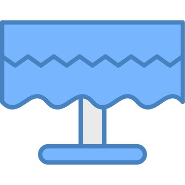 bayrak vektör simgesi modern çizgi çizimi