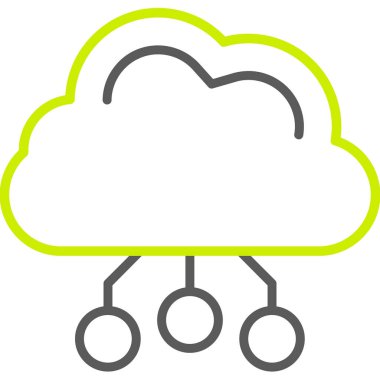 Bulut simgesi. özet vektör illüstrasyonu