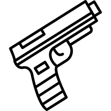 silah simgesi vektör illüstrasyonu