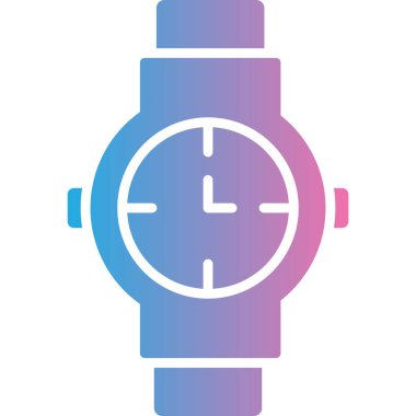 Saat simgesi vektör illüstrasyonu