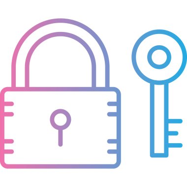 Kilidin vektör illüstrasyonu