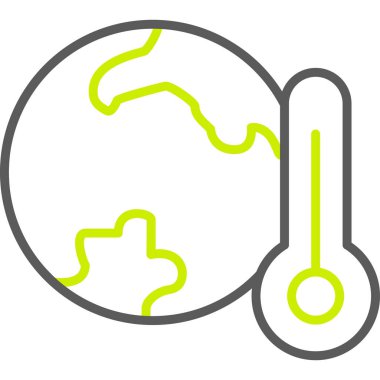 termometre simgesi vektör illüstrasyonu