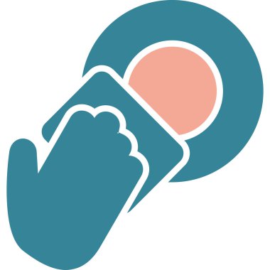 Tek bir simgenin vektör illüstrasyonu