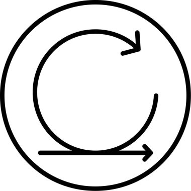 Simgeyi tazele, vektör illüstrasyonu