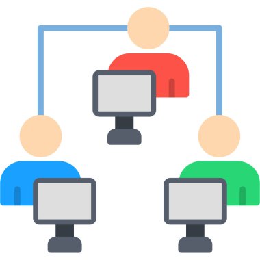 Bilgisayar. Web simgesi basit illüstrasyon