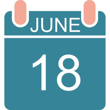 18 Haziran - Gün simgesi - Takvim