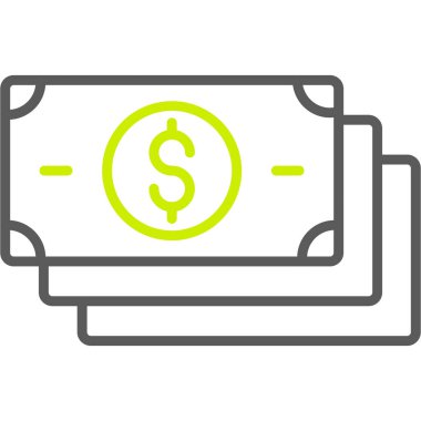 Dolar işareti vektör simgesi kolayca düzenleyebilir ya da değiştirebilir