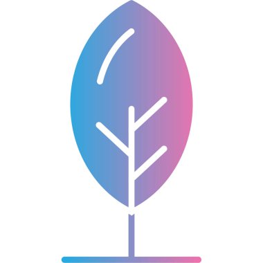 Ağaç simgesinin vektör illüstrasyonu