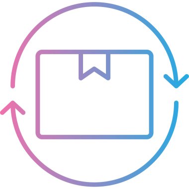 Bir belgenin modern bir simgesinin vektör çizimi