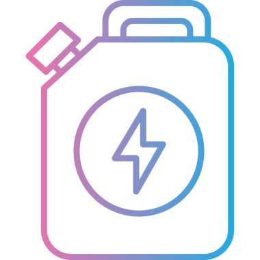 Pil. Web simgesi basit illüstrasyon