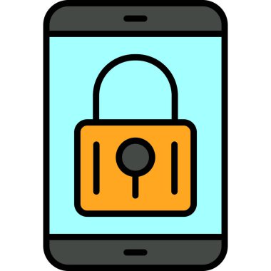 ikon vektör illüstrasyonunu kilitle