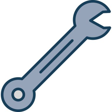 Wrench kutsal kişilerin resmi, vektör çizim