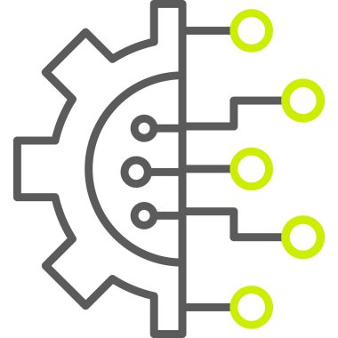 Teçhizat Web simgesi basit illüstrasyon