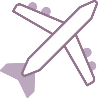 düzlem web simgesi vektör çizimi