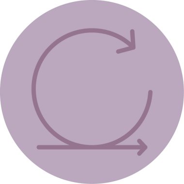 ok çember yön simgesi - taslak biçimi