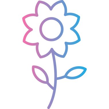 güzel çiçek vektör illüstrasyonu