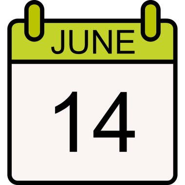 Takvim simgesi, vektör çizimi