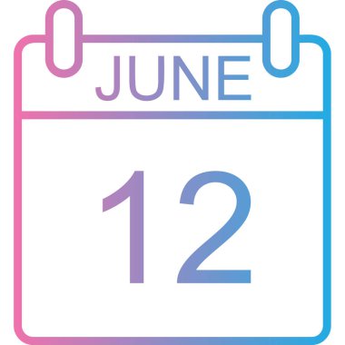 Takvim simgesinin vektör illüstrasyonu