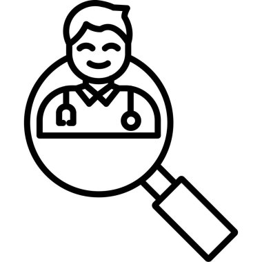 Ara. Web simgesi basit illüstrasyon