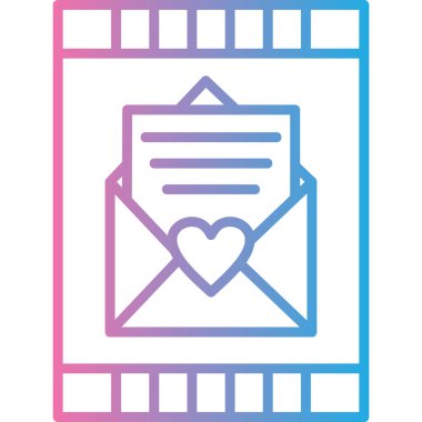 Aşk simgesinin vektör illüstrasyonu