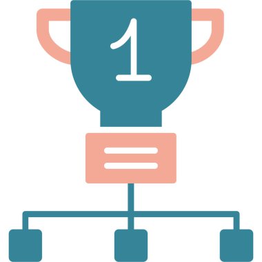 kupa düz simgesi, vektör, illüstrasyon