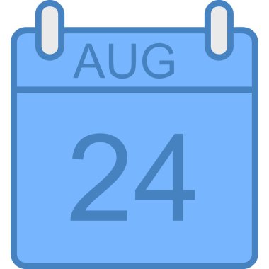 Mavi takvim simgesinin gösterimi.