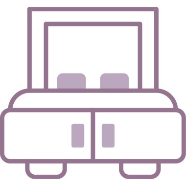 bagaj vektör simgesi modern illüstrasyon