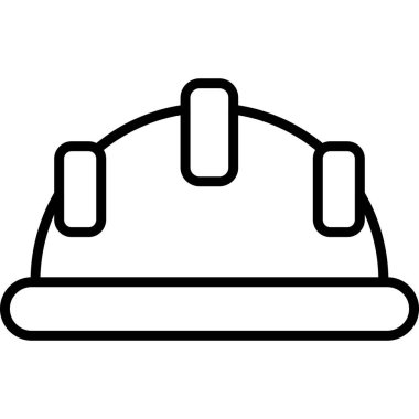 Miğfer. Web simgesi basit tasarım